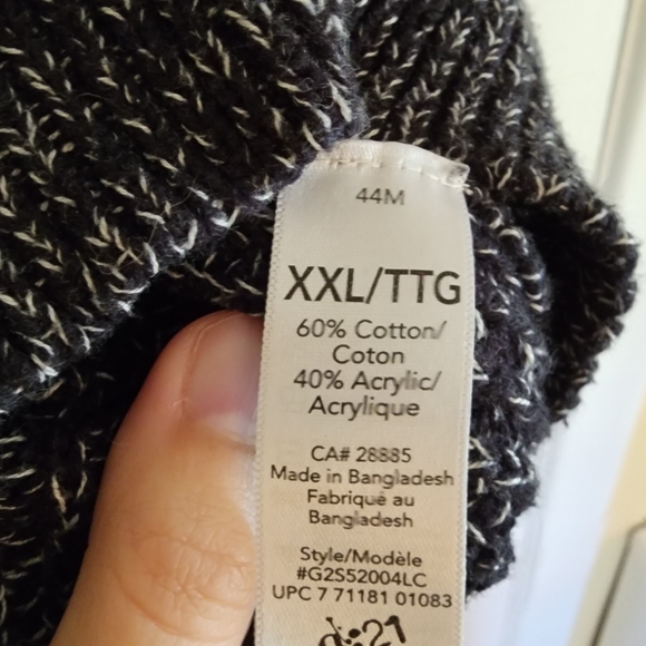 Cotton blend Grey knit sweater crew neck - Picture 3 of 6